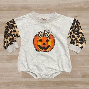 Baby Girl Halloween Leopard Long sleeve Romper (6-12 months)